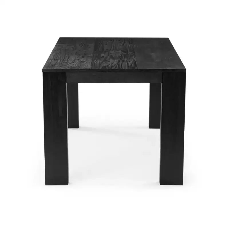 Plank+Beam 72 Table à manger moderne pour 6 personnes, table à manger rectangulaire en bois massif pour cuisine/salle à manger