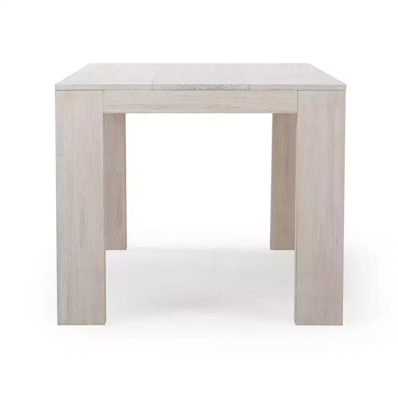 Plank+Beam 72 Table à manger moderne pour 6 personnes, table à manger rectangulaire en bois massif pour cuisine/salle à manger