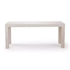 Plank+Beam 72 Table à manger moderne pour 6 personnes, table à manger rectangulaire en bois massif pour cuisine/salle à manger