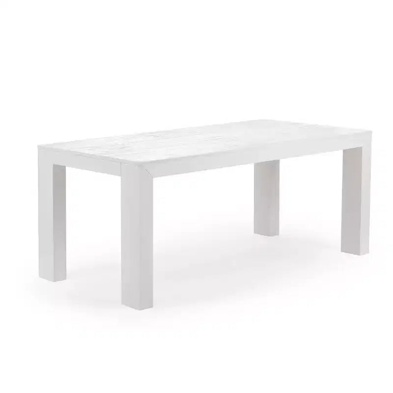 Plank+Beam 72 Table à manger moderne pour 6 personnes, table à manger rectangulaire en bois massif pour cuisine/salle à manger
