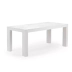 Plank+Beam 72 Table à manger moderne pour 6 personnes, table à manger rectangulaire en bois massif pour cuisine/salle à manger