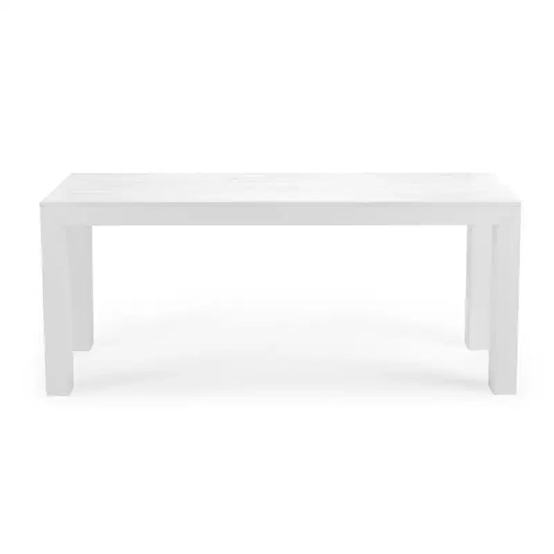 Plank+Beam 72 Table à manger moderne pour 6 personnes, table à manger rectangulaire en bois massif pour cuisine/salle à manger