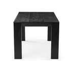 Plank+Beam 72 Table à manger moderne pour 6 personnes, table à manger rectangulaire en bois massif pour cuisine/salle à manger