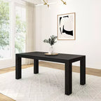 Plank+Beam 72 Table à manger moderne pour 6 personnes, table à manger rectangulaire en bois massif pour cuisine/salle à manger