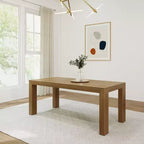 Plank+Beam 72 Modern Dining Table for 6, Solid Wood Rectangular Dining Table for Kitchen/Dining Room