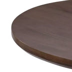 Table à manger ronde Plank+Beam Verso, 38 po, en bois massif, pour cuisine et salle à manger