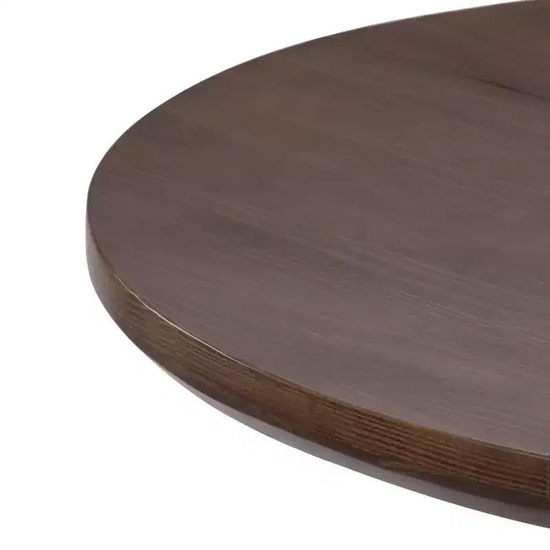 Table à manger ronde Plank+Beam Verso, 38 po, en bois massif, pour cuisine et salle à manger