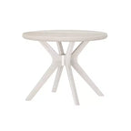 Table à manger ronde Plank+Beam Verso, 38 po, en bois massif, pour cuisine et salle à manger