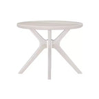 Table à manger ronde Plank+Beam Verso, 38 po, en bois massif, pour cuisine et salle à manger