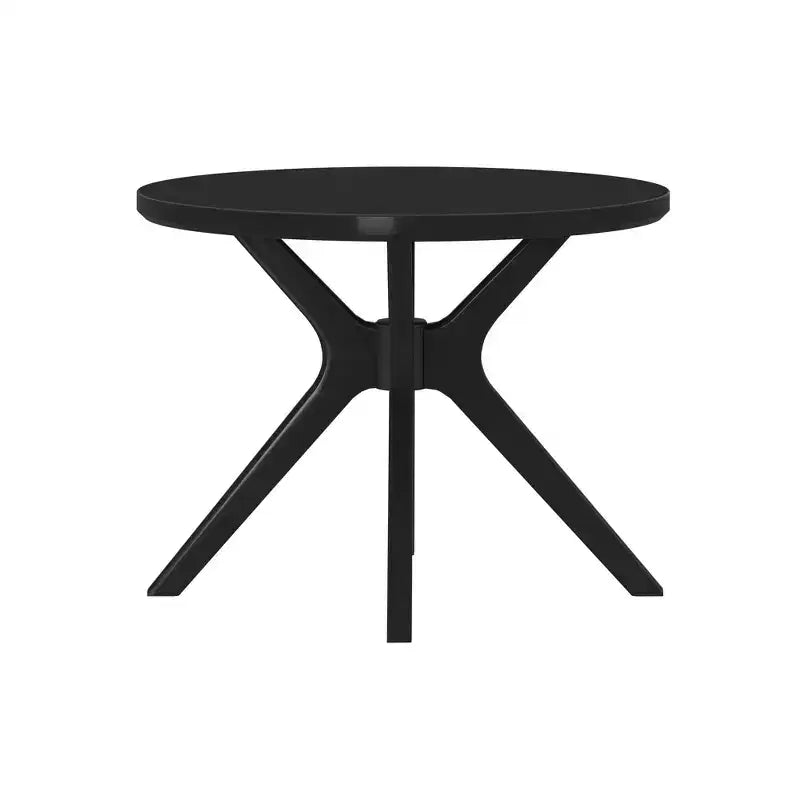 Table à manger ronde Plank+Beam Verso, 38 po, en bois massif, pour cuisine et salle à manger