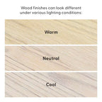 Table à manger ronde Plank+Beam Verso, 38 po, en bois massif, pour cuisine et salle à manger