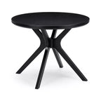 Table à manger ronde Plank+Beam Verso, 38 po, en bois massif, pour cuisine et salle à manger