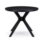 Table à manger ronde Plank+Beam Verso, 38 po, en bois massif, pour cuisine et salle à manger