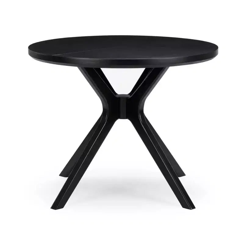Table à manger ronde Plank+Beam Verso, 38 po, en bois massif, pour cuisine et salle à manger