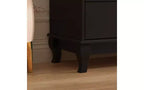 Commode de chambre à 10 tiroirs Famapy, finition peinture noire