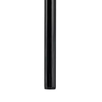 LeisureMod Astor Chaises de salle à manger en plastique, lot de 4, design ondulation d'eau avec pieds en acier inoxydable noir, chaises d'appoint modernes pour cuisine, salle à manger