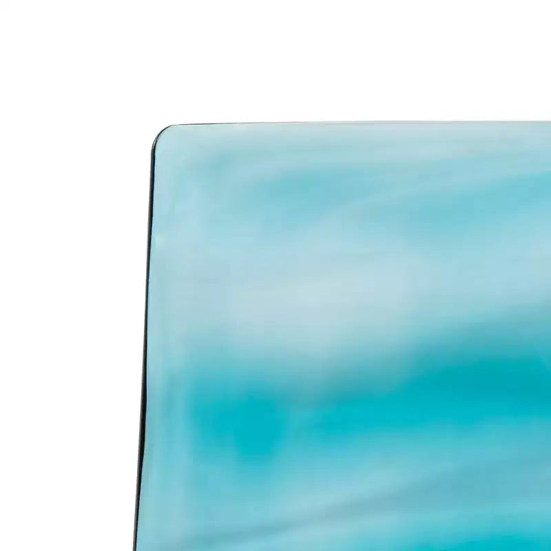 LeisureMod Astor Chaises de salle à manger en plastique, lot de 4, design ondulation d'eau avec pieds en acier inoxydable noir, chaises d'appoint modernes pour cuisine, salle à manger