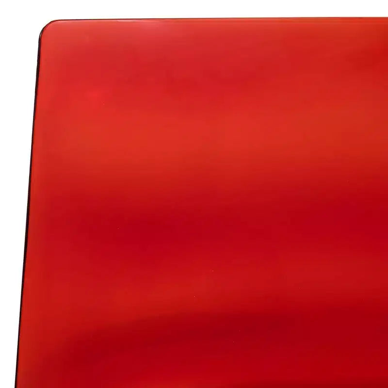 LeisureMod Astor Chaises de salle à manger en plastique, lot de 4, design ondulation d'eau avec pieds en acier inoxydable noir, chaises d'appoint modernes pour cuisine, salle à manger