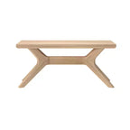 Table basse rectangulaire en bois massif Plank+Beam avec pieds en croix, table basse 40 pour salon