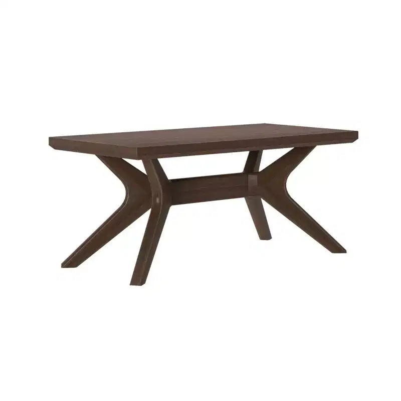Table basse rectangulaire en bois massif Plank+Beam avec pieds en croix, table basse 40 pour salon