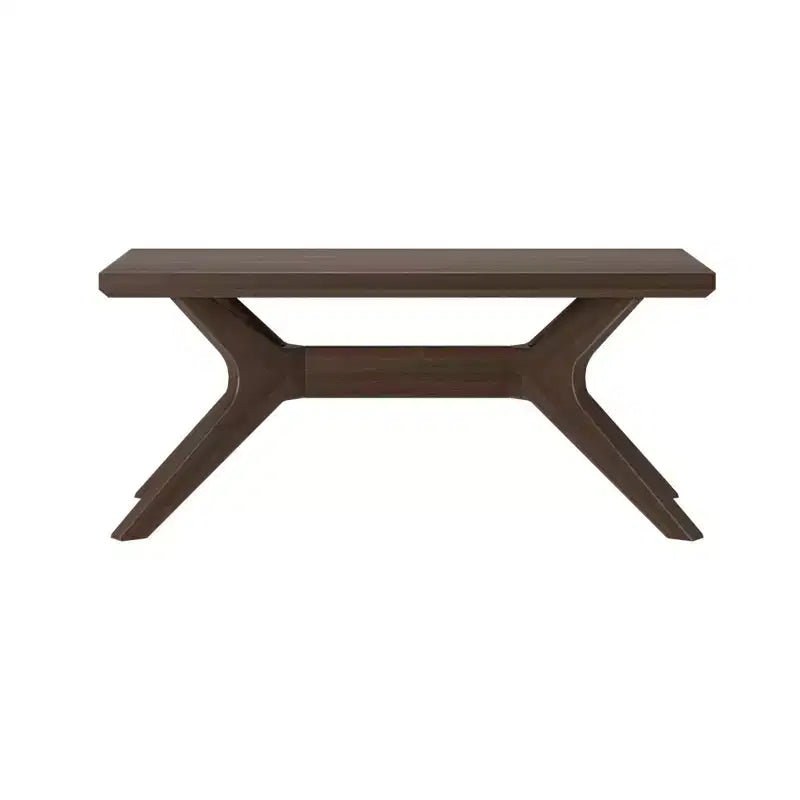 Table basse rectangulaire en bois massif Plank+Beam avec pieds en croix, table basse 40 pour salon