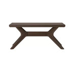 Table basse rectangulaire en bois massif Plank+Beam avec pieds en croix, table basse 40 pour salon