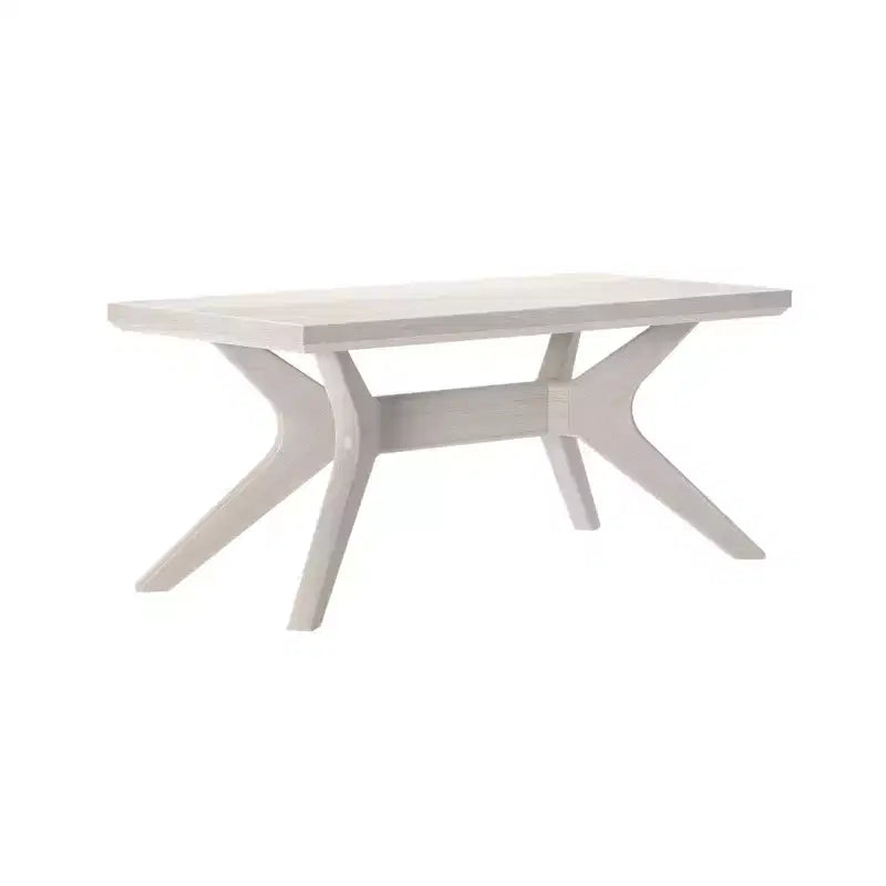 Table basse rectangulaire en bois massif Plank+Beam avec pieds en croix, table basse 40 pour salon