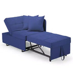 Fauteuil de lit de repos 3-en-1 Erommy, canapé-lit escamotable avec dossier réglable sur 5 positions et tissu en faux lin
