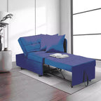 Fauteuil de lit de repos 3-en-1 Erommy, canapé-lit escamotable avec dossier réglable sur 5 positions et tissu en faux lin