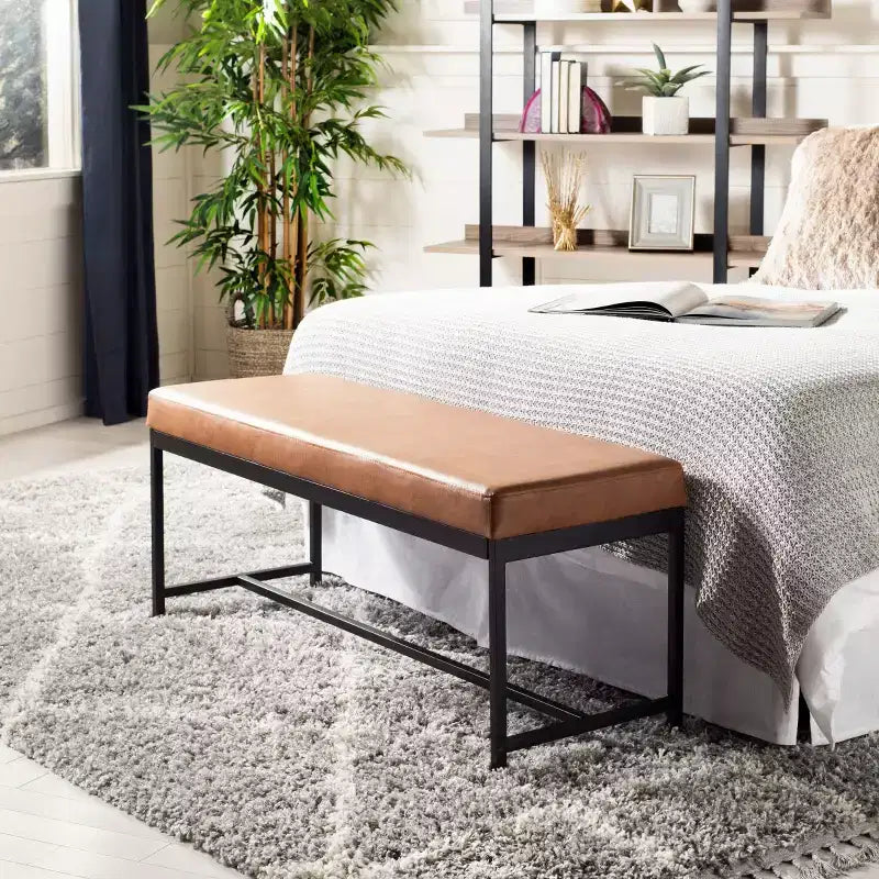 Banc en similicuir Chase - BCH6204 - Safavieh