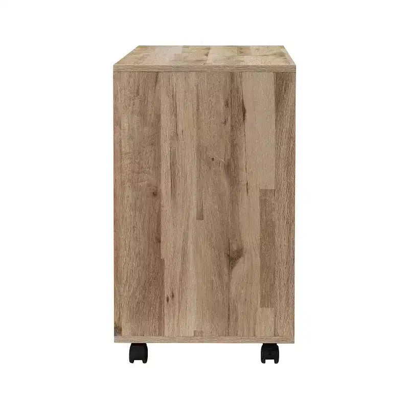Meuble de classement AndMakers à 3 tiroirs de 99 cm de large pour bureau à domicile, classeur latéral mobile, support d'imprimante avec étagères de rangement ouvertes