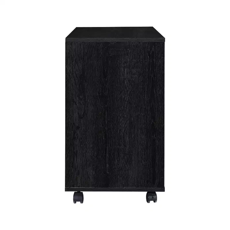 Meuble de classement AndMakers à 3 tiroirs de 99 cm de large pour bureau à domicile, classeur latéral mobile, support d'imprimante avec étagères de rangement ouvertes