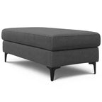 Banc ottoman rectangulaire WyndenHall Lana de style Mid-Century