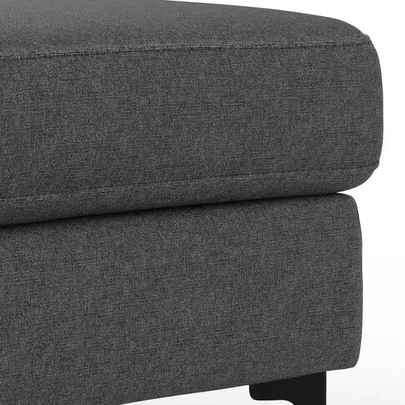 Banc ottoman rectangulaire WyndenHall Lana de style Mid-Century