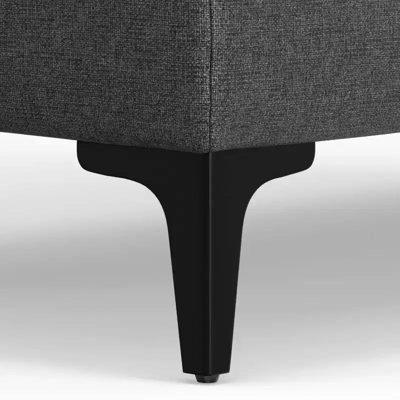 Banc ottoman rectangulaire WyndenHall Lana de style Mid-Century