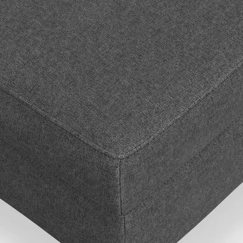 Banc ottoman rectangulaire WyndenHall Lana de style Mid-Century