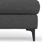 Banc ottoman rectangulaire WyndenHall Lana de style Mid-Century