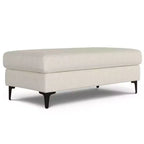 Banc ottoman rectangulaire WyndenHall Lana de style Mid-Century