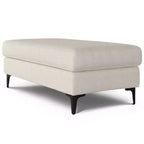 Banc ottoman rectangulaire WyndenHall Lana de style Mid-Century