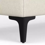 Banc ottoman rectangulaire WyndenHall Lana de style Mid-Century