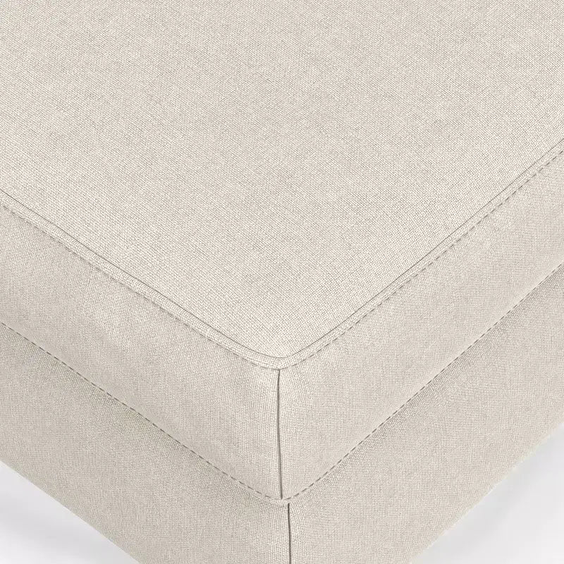 Banc ottoman rectangulaire WyndenHall Lana de style Mid-Century