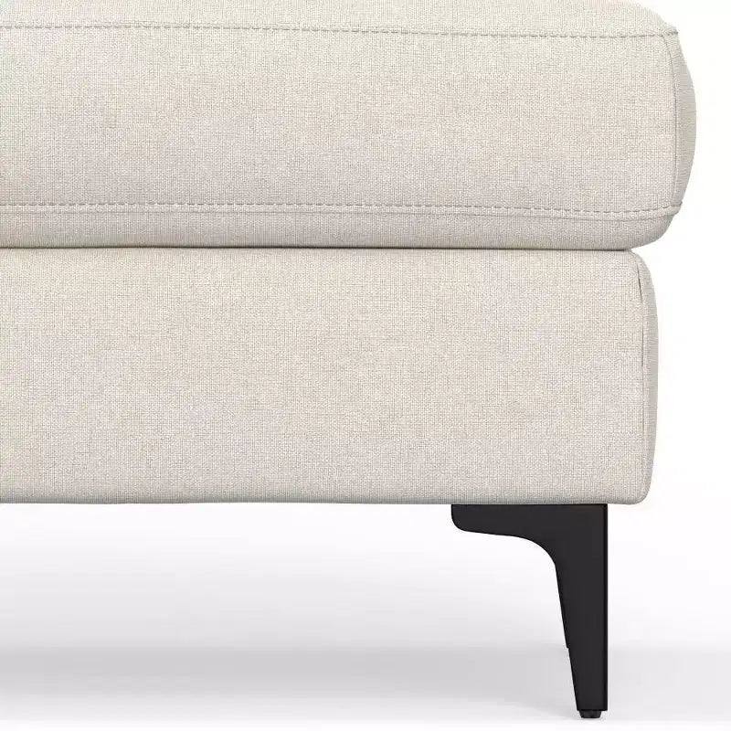 Banc ottoman rectangulaire WyndenHall Lana de style Mid-Century