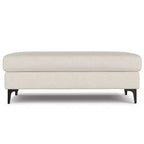 Banc ottoman rectangulaire WyndenHall Lana de style Mid-Century