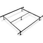 Sommier tapissier réglable Nestl avec pieds de support centraux, cadre de lit plateforme métallique robuste