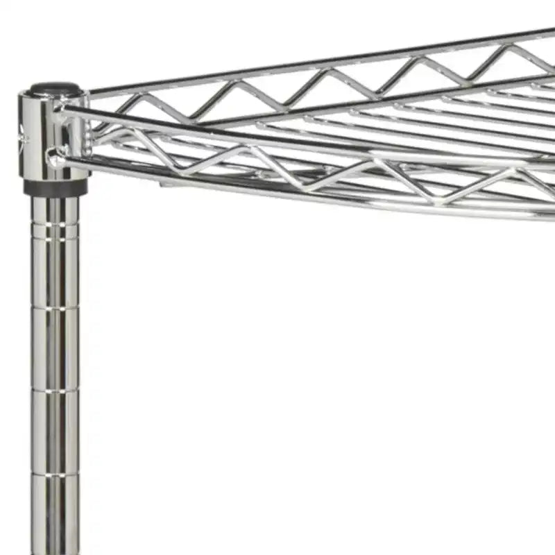 Étagère d'angle Damaris à 4 niveaux - Chrome - Safavieh