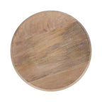 Table d'appoint en bois Tourneaux de Kate and Laurel