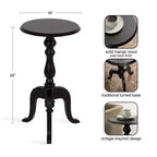 Table d'appoint en bois Tourneaux de Kate and Laurel
