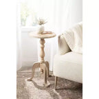 Table d'appoint en bois Tourneaux de Kate and Laurel