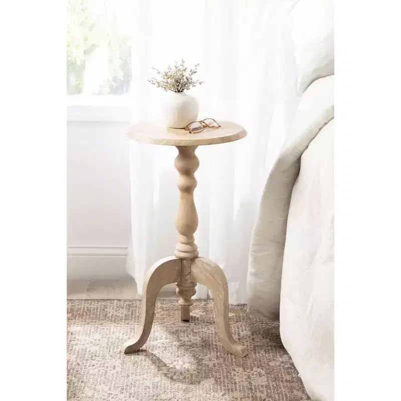 Table d'appoint en bois Tourneaux de Kate and Laurel