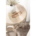 Table d'appoint en bois Tourneaux de Kate and Laurel